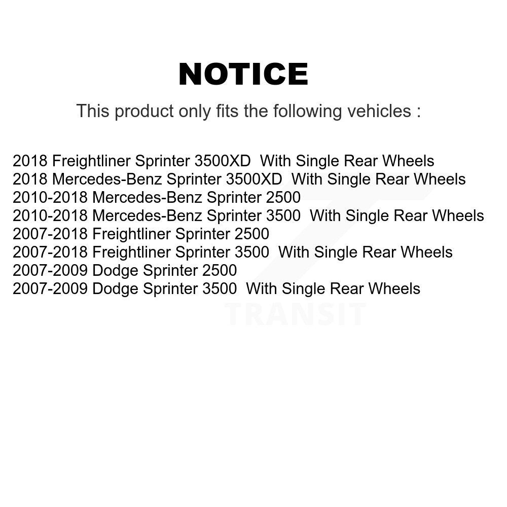 Rear Right Brake Caliper SLC-18B5067 For Mercedes-Benz Sprinter 2500 3500 Dodge Freightliner 3500XD