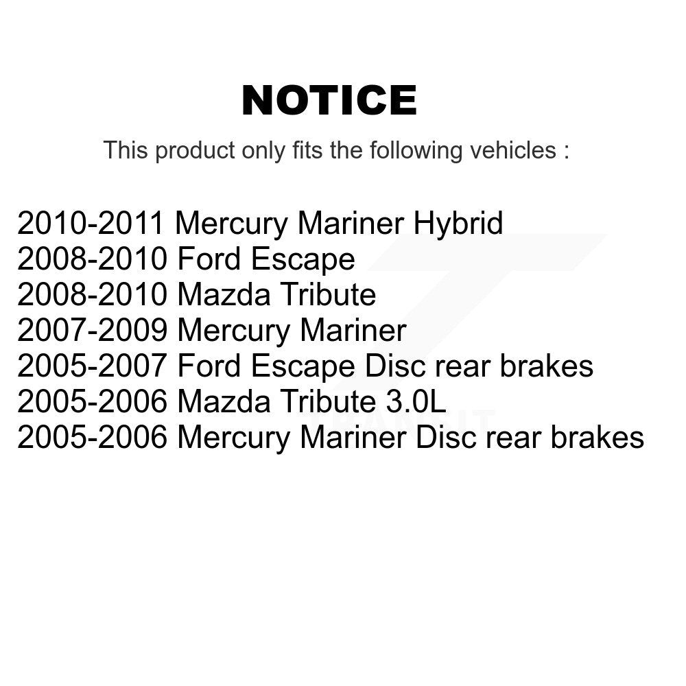 Front Left Disc Brake Caliper SLC-18B5276 For Ford Escape Mazda Tribute Mercury Mariner