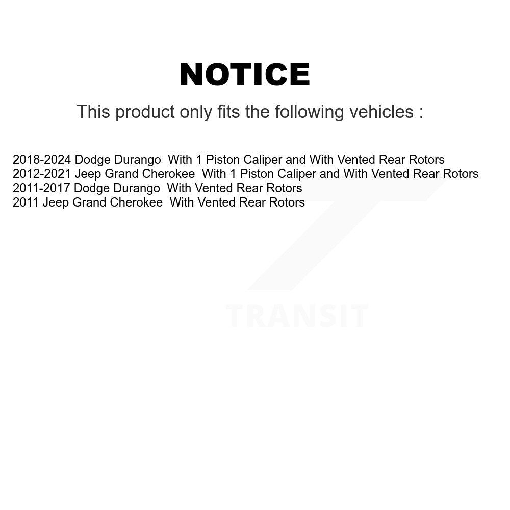 Rear Right Disc Brake Caliper SLC-18B5421 For Jeep Grand Cherokee Dodge Durango