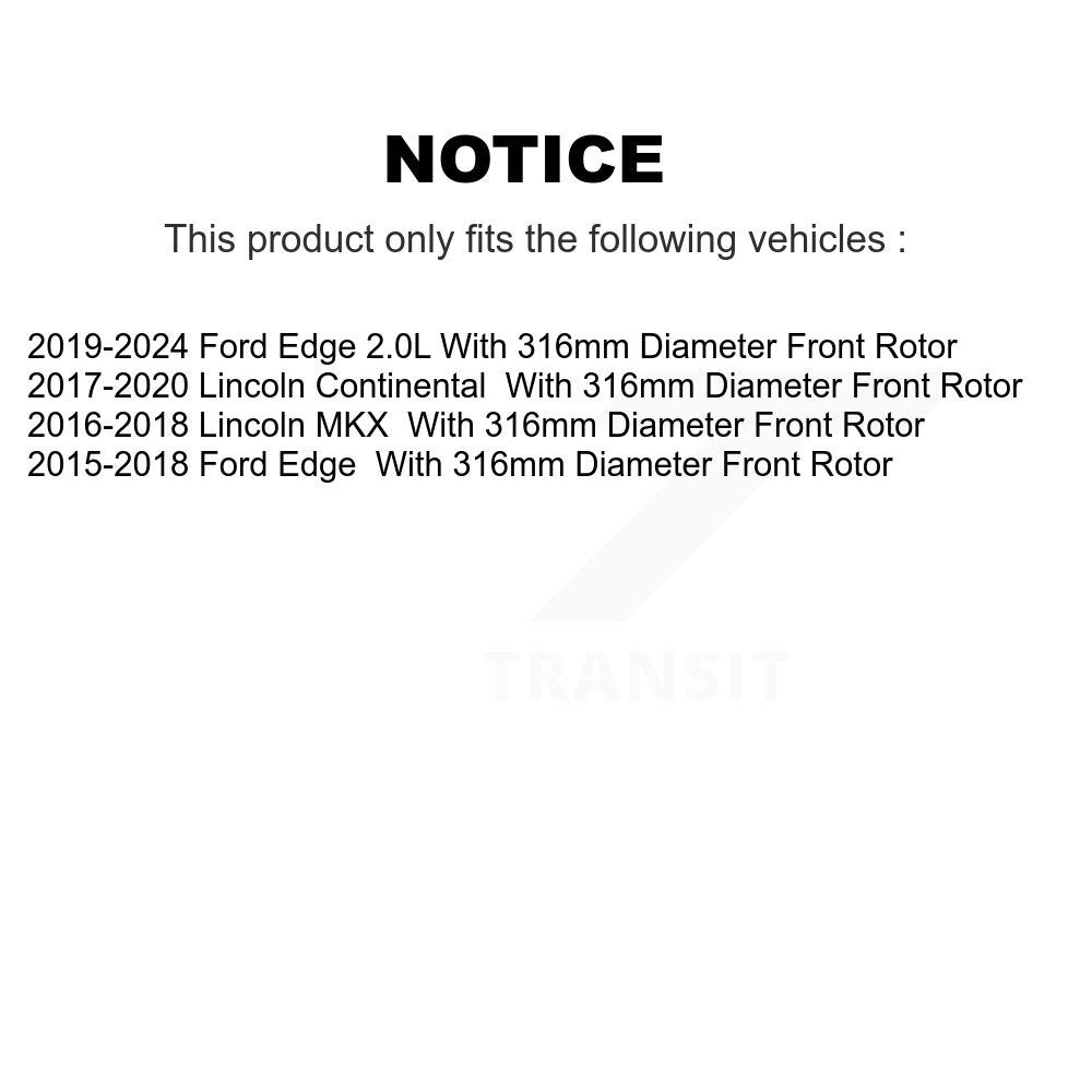 Front Right Disc Brake Caliper SLC-18B5503A For Ford Edge Lincoln MKX Continental