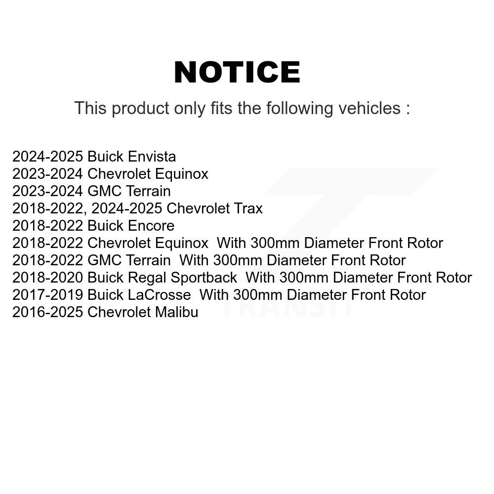 Front Left Disc Brake Caliper SLC-18B5546 For Chevrolet Equinox GMC Terrain Trax Buick Malibu Encore