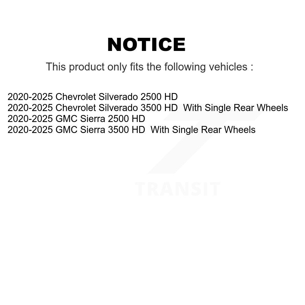 Rear Left Disc Brake Caliper SLC-18B5611 For 2020-2025 GMC Chevrolet Silverado 2500 HD Sierra 3500