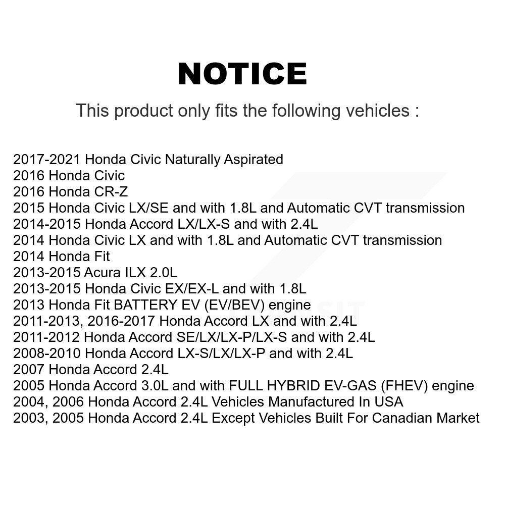 Front Left Disc Brake Caliper For Honda Civic Accord Fit Acura ILX CR-Z