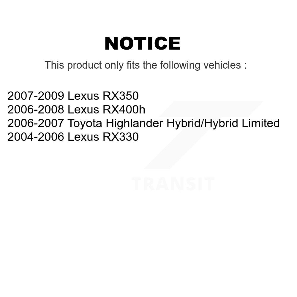 Rear Right Disc Brake Caliper For Lexus RX350 RX330 Toyota Highlander RX400h