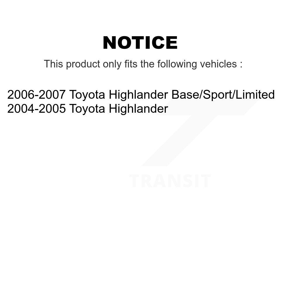 Rear Right Disc Brake Caliper For Toyota Highlander SLC-19B2904