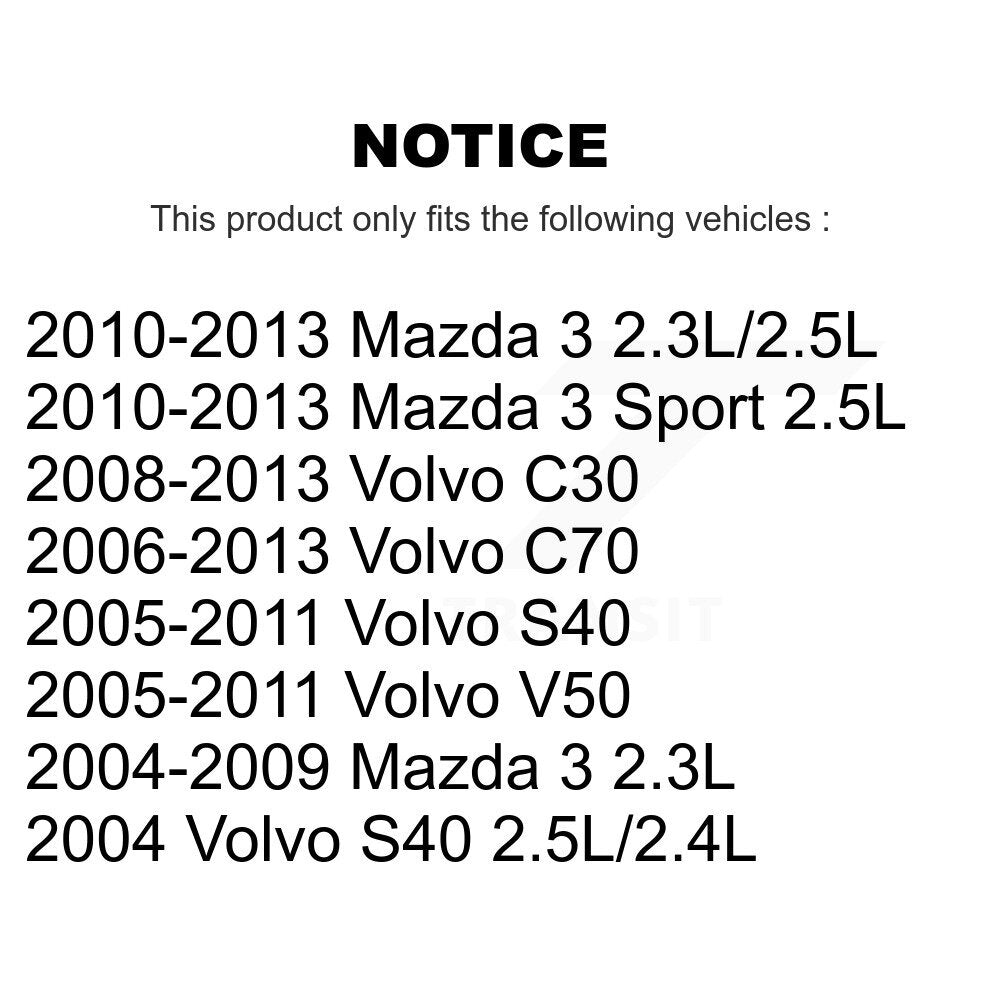 Rear Left Disc Brake Caliper For Mazda 3 Volvo S40 C30 V50 C70 Sport