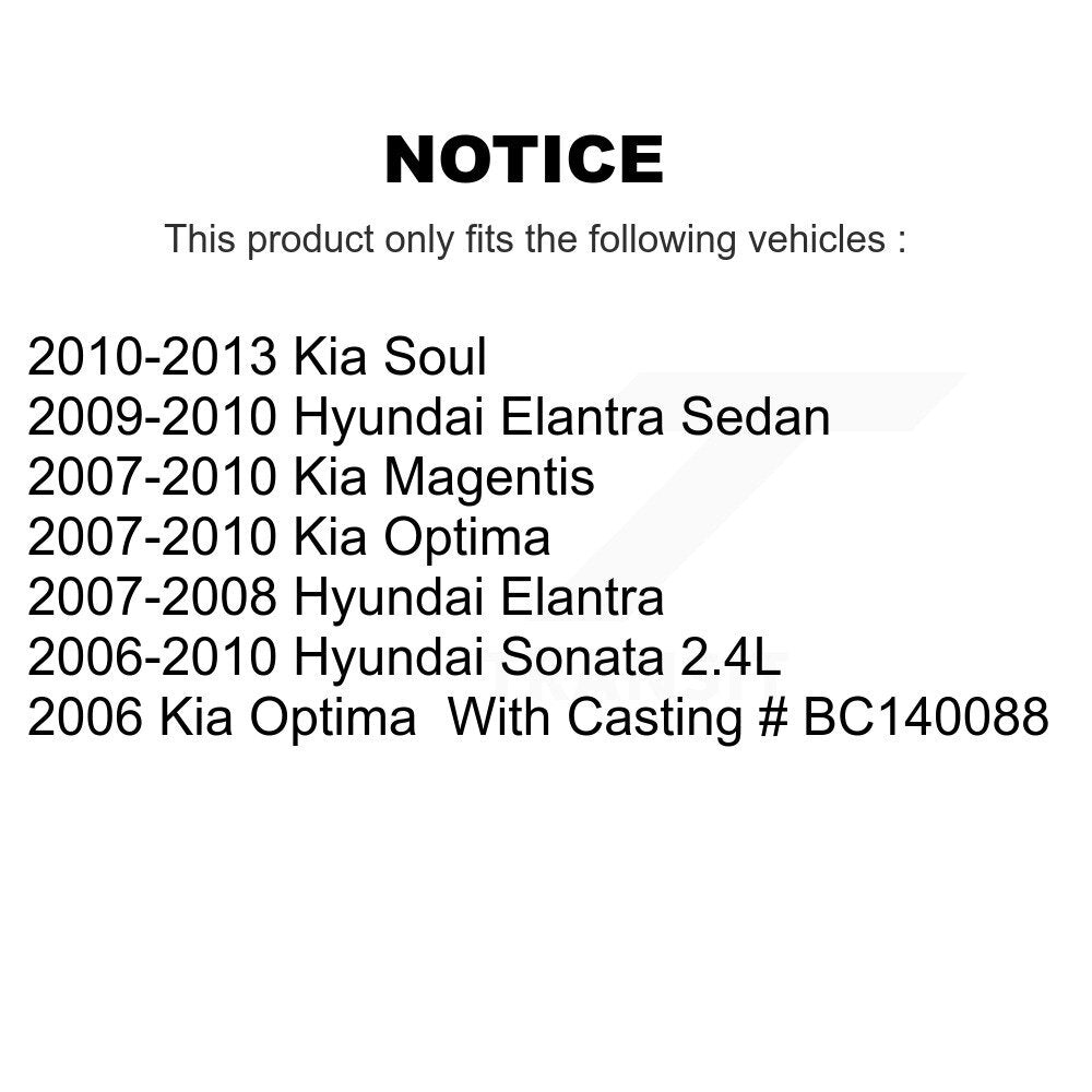 Front Left Brake Caliper For Hyundai Elantra Kia Soul Sonata Optima Magentis