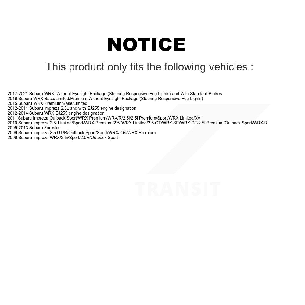 Rear Left Disc Brake Caliper For Subaru Impreza Forester WRX SLC-19B3425