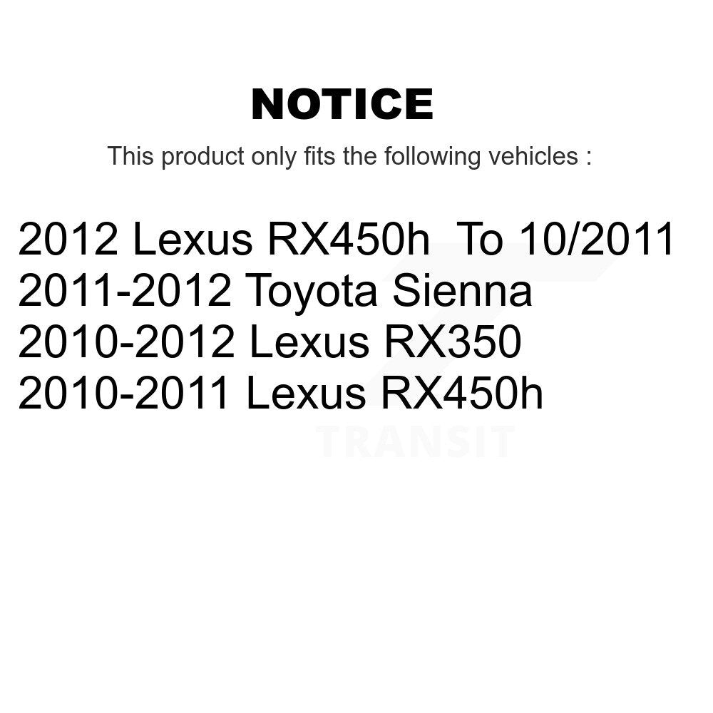 Rear Left Disc Brake Caliper For Toyota Sienna Lexus RX350 RX450h SLC-19B6281