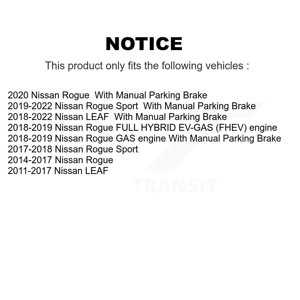 Rear Right Disc Brake Caliper SLC-19B6697 For Nissan Rogue Sport LEAF