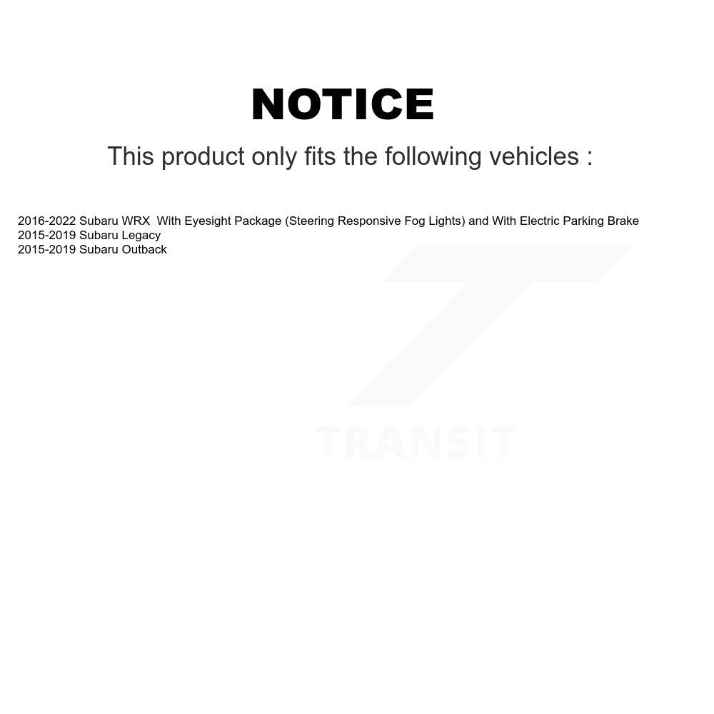 Rear Right Disc Brake Caliper SLC-19B7232 For Subaru Outback WRX Legacy