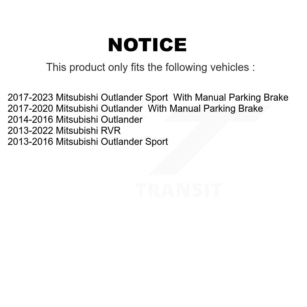 Rear Left Disc Brake Caliper SLC-19B7383 For Mitsubishi RVR Outlander Sport