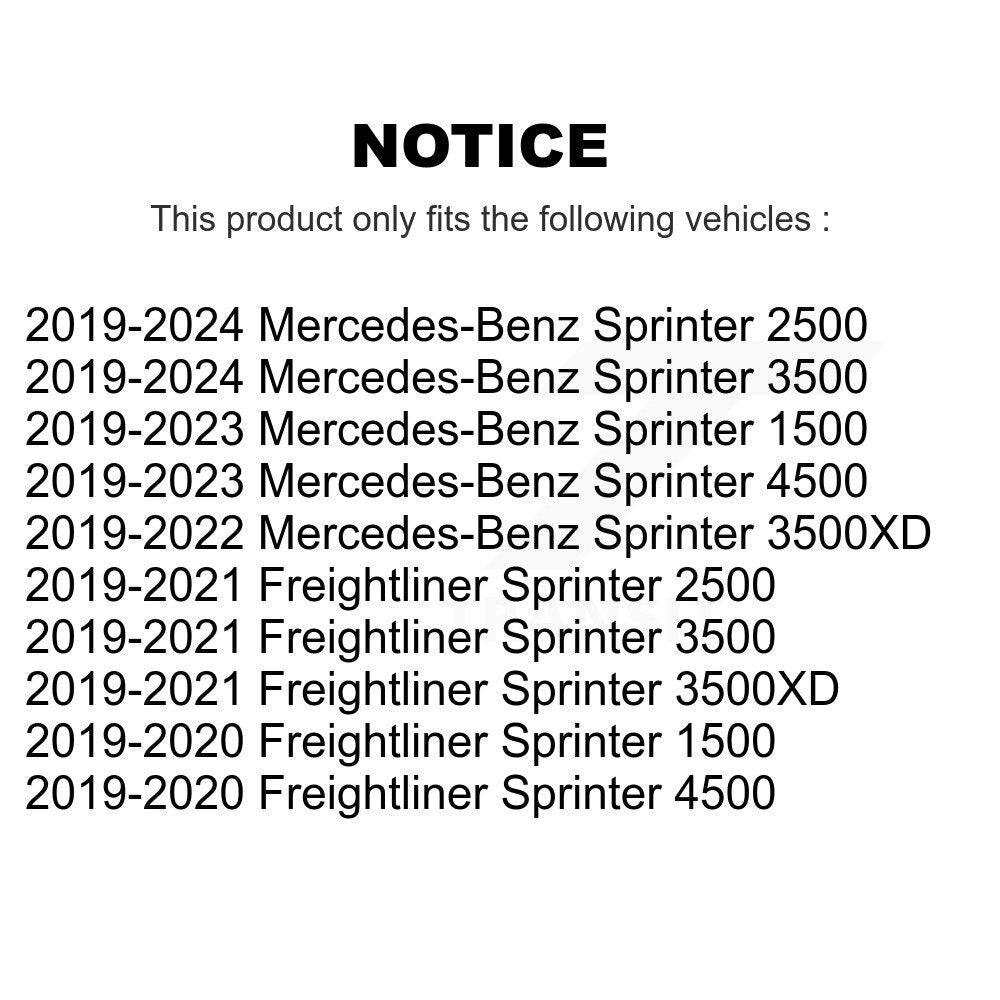 Front Right Brake Caliper SLC-19B7554 For Mercedes-Benz Sprinter 2500 3500 4500 3500XD Freightliner