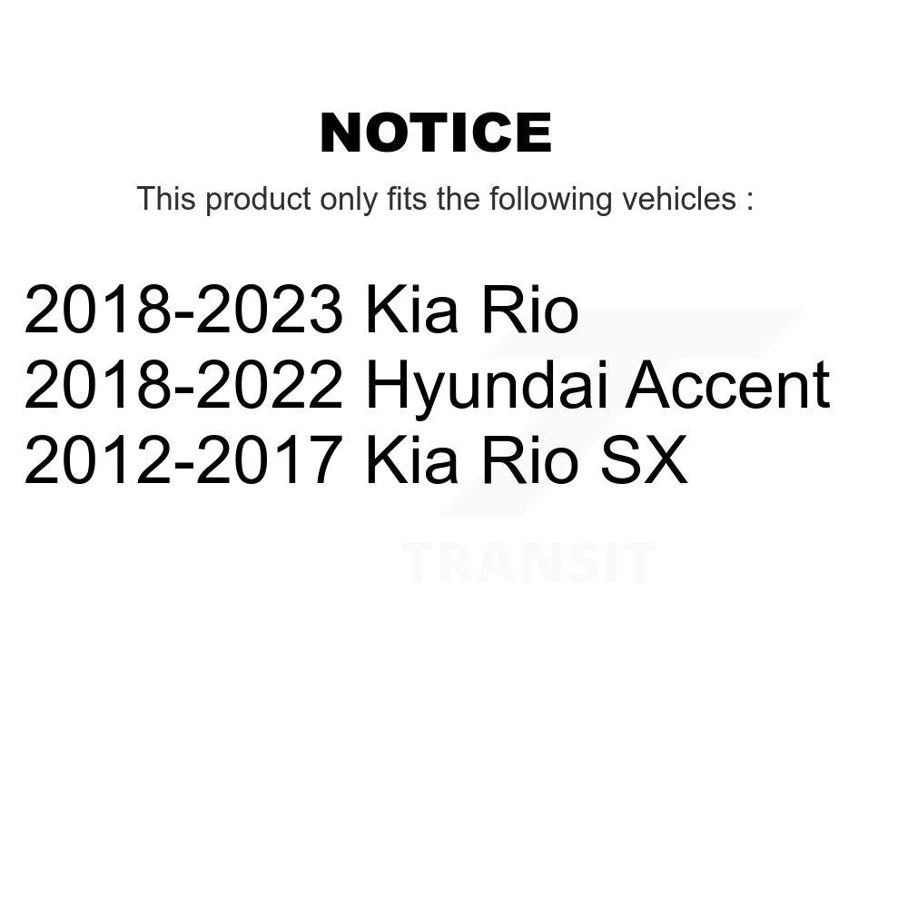 Front Right Disc Brake Caliper SLC-SCB5104A For Kia Rio Hyundai Accent