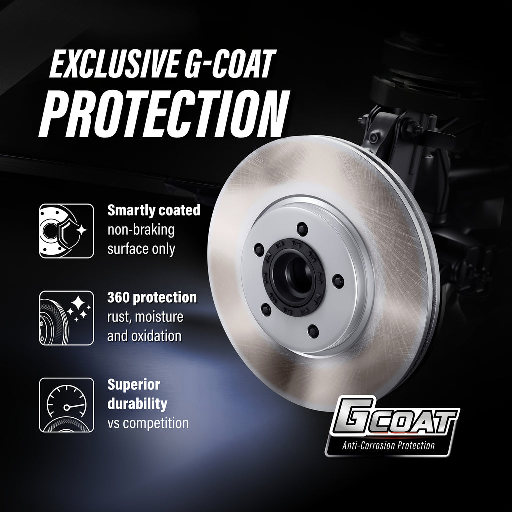 Kit de rotors de frein à disque et de plaquettes en céramique avec revêtement avant, pour Ford Edge Lincoln MKX 