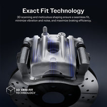 Charger l'image dans la galerie, Front Rear Brake Caliper Rotors Drums Ceramic Pads Kit (8Pc) For Hyundai Accent