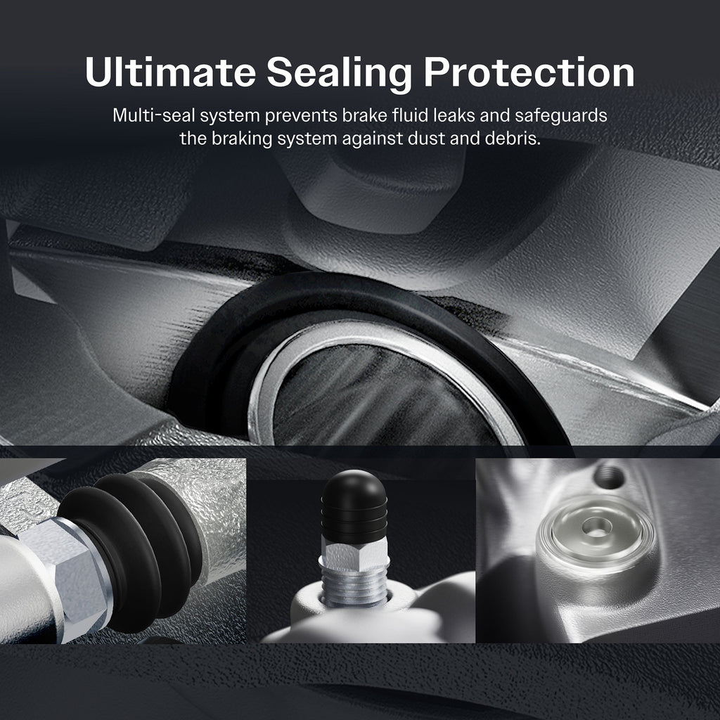 Front Rear Brake Caliper Kit For GMC Chevrolet Sierra 2500 HD Silverado 3500