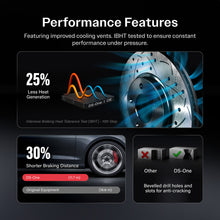 Load image into Gallery viewer, Front Coated Drilled Slotted Disc Brake Rotor Ceramic Pad Kit For 2014-2018 Mazda 3 Sport KDT-100179