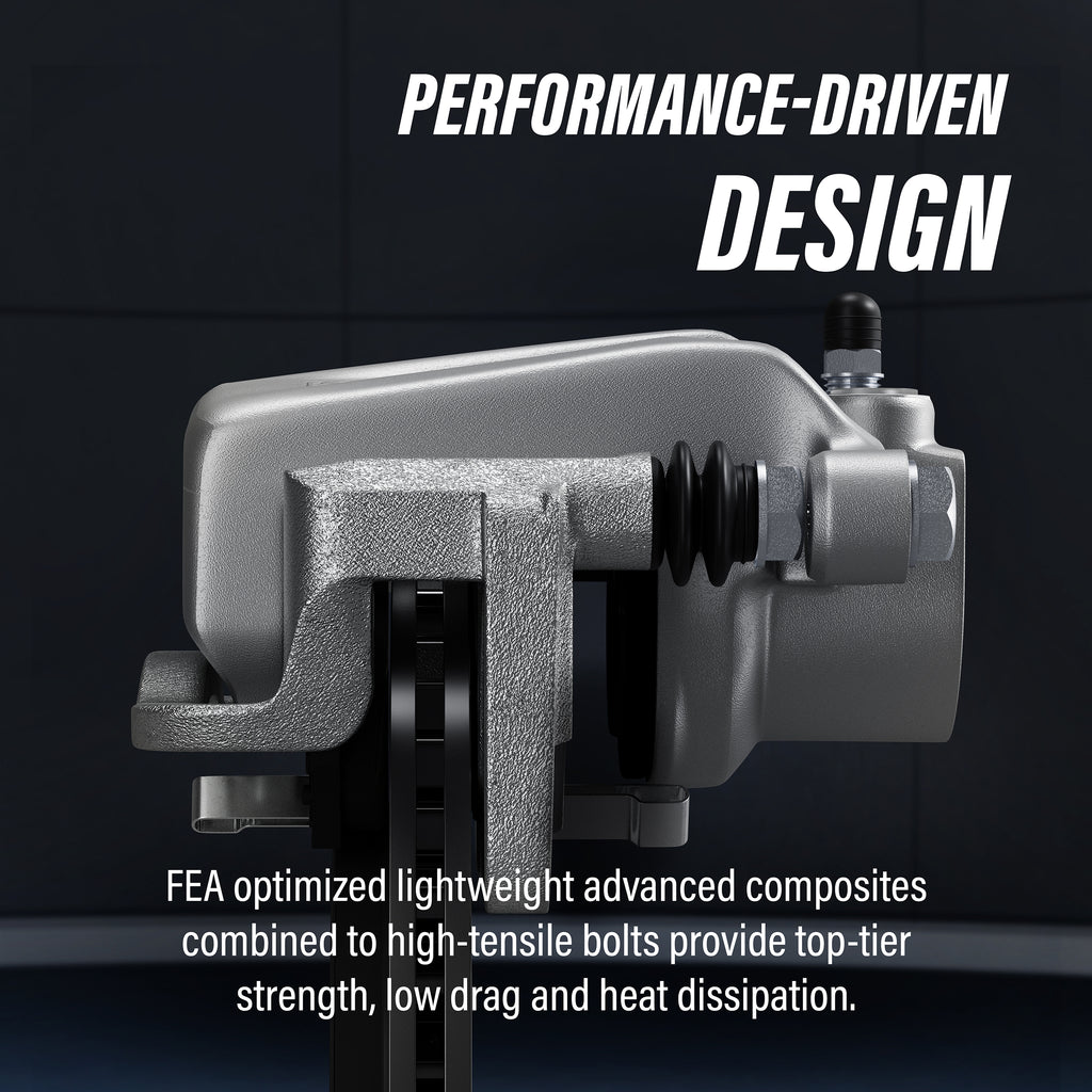 Front Brake Caliper Rotor & Ceramic Pad Kit For Volkswagen Jetta Beetle Eos Audi