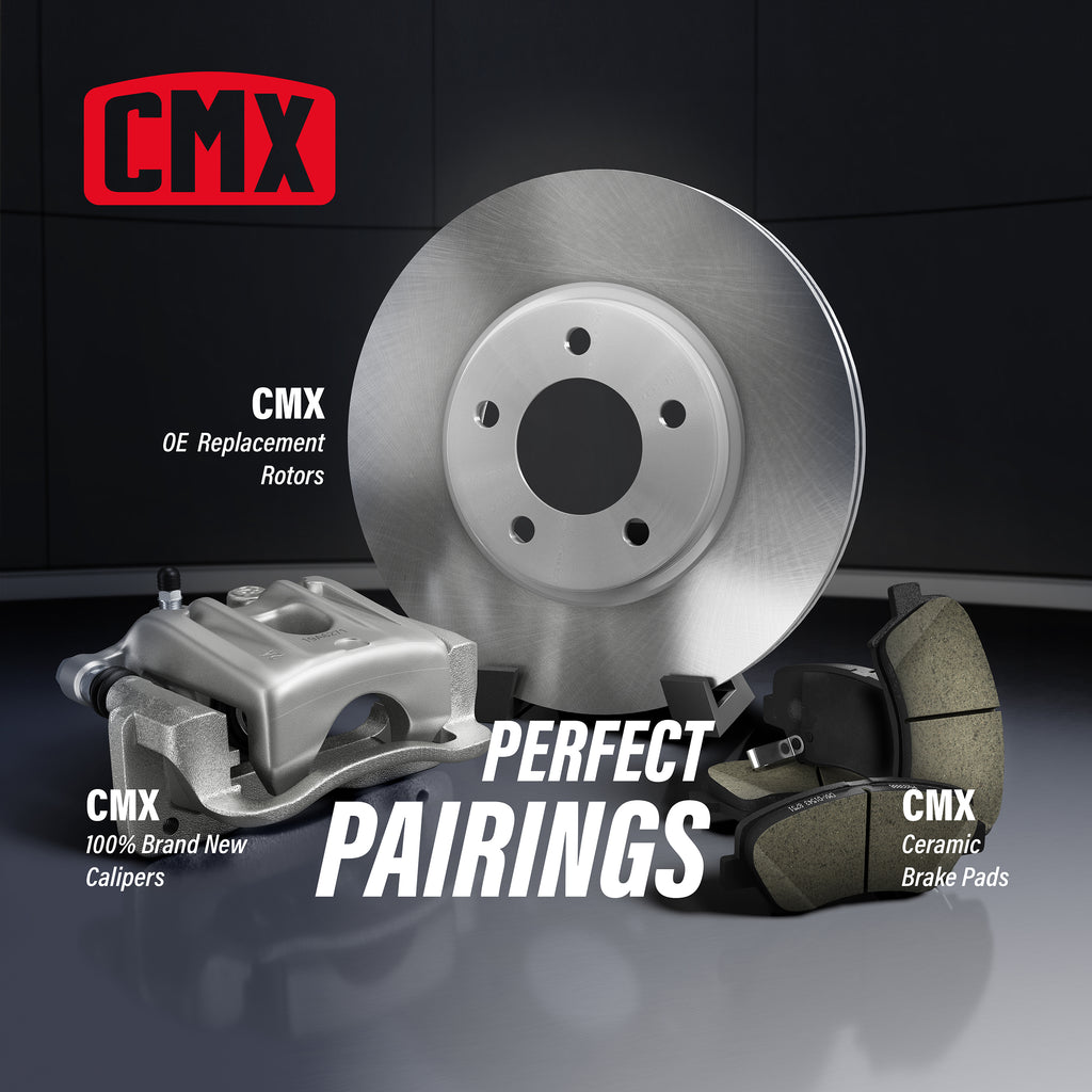 Rear Disc Brake Rotors And Ceramic Pads Kit With Calipers For Chevrolet Cruze