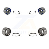 Front Rear Wheel Bearing Kit For 1988 Audi 80 Quattro Non-ABS