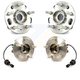 Front Rear Wheel Bearing & Hub Assembly Kit For Chevrolet Equinox GMC Terrain