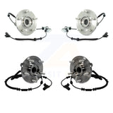 Front Rear Wheel Bearing & Hub Assembly Kit For 2012 Volkswagen Routan