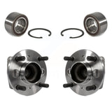 Front Rear Wheel Bearing And Hub Assembly Kit For 2011-2013 Ford Fiesta