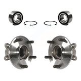 Front Rear Wheel Bearing And Hub Assembly Kit For Honda Civic Insight