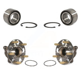 Front Rear Wheel Bearing And Hub Assembly Kit For Honda Civic