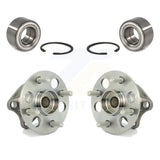 Front Rear Wheel Bearing And Hub Assembly Kit For 2006-2007 Toyota Yaris Non-ABS