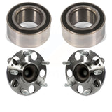 Front Rear Wheel Bearing And Hub Assembly Kit For Honda Civic