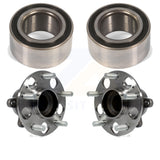 Front Rear Wheel Bearing And Hub Assembly Kit For Acura ILX