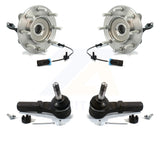 Front Wheel Bearing & Tie Rod End Kit For Chevrolet Silverado 3500 HD GMC Sierra