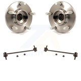 Front Hub Bearing Assembly And Link Kit For Mazda 3