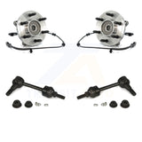 Front Hub Bearing Assembly & Link Kit For 2004 Ford F-150 4WD With 6 Lug Wheels