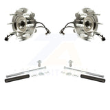 Front Hub Bearing Assembly & Link Kit For Chevrolet Silverado 2500 HD GMC Sierra