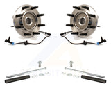 Front Hub Bearing Assembly & Link Kit For Chevrolet Silverado 2500 HD GMC Sierra