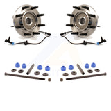 Front Hub Bearing Assembly & Link Kit For Chevrolet Silverado 2500 HD GMC Sierra