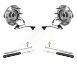 Front Hub Bearing Assembly & Link Kit For Chevrolet Silverado 3500 HD GMC Sierra