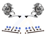 Front Hub Bearing Assembly & Link Kit For Chevrolet Silverado 3500 HD GMC Sierra