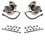 Front Hub Bearing Assembly And Link Kit For Ford F-150 4WD with 4-Wheel ABS