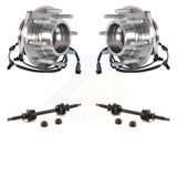 Front Hub Bearing Assembly And Link Kit For Ford F-250 Super Duty F-350 4WD