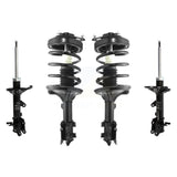 Front Rear Complete Shocks Strut & Coil Spring Mount Assemblies Kit For Hyundai Tiburon K78M-100349