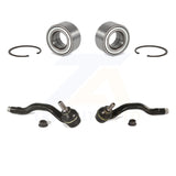 Front Wheel Bearing And Tie Rod End Kit For 2001-2005 BMW 325xi 330xi