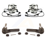 Front Wheel Bearing & Tie Rod End Kit For 05-10 Mazda B4000 4WD Round Connector