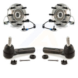 Front Wheel Bearing Tie Rod End Kit For Chevrolet Silverado 3500 GMC Sierra 4WD