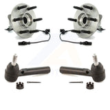 Front Wheel Bearing & Tie Rod End Kit For Chevrolet Silverado 1500 GMC Sierra XL