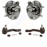 Front Wheel Bearing And Tie Rod End Kit For 2003-2008 INFINITI FX35 RWD