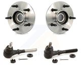 Front Wheel Bearing And Tie Rod End Kit For Ford F-150 4WD with 2-Wheel ABS